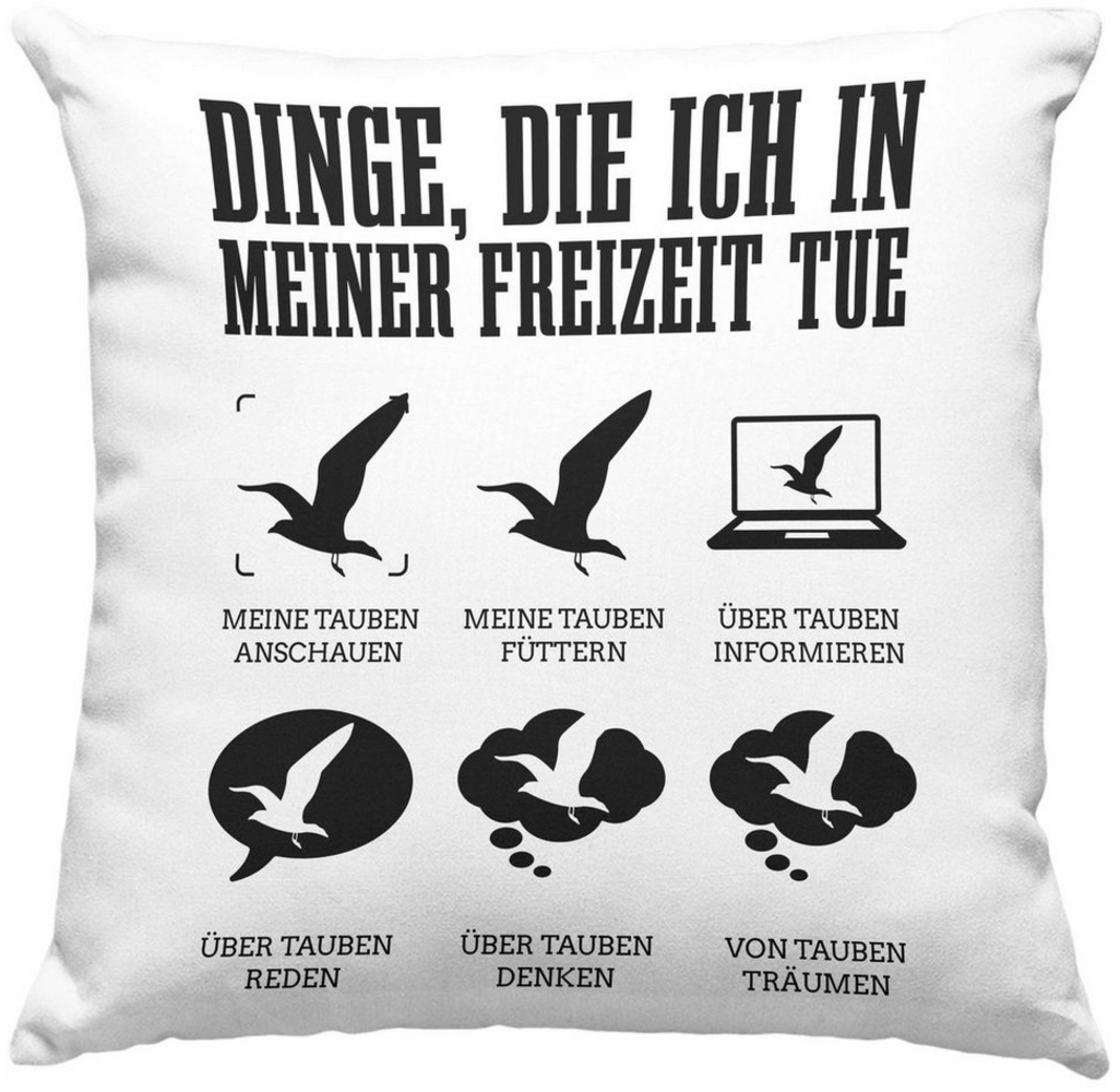 Trendation Dekokissen Trendation - Taubenzüchter Taube Geschenk Taubenzucht Geschenkidee Tau Bild 1