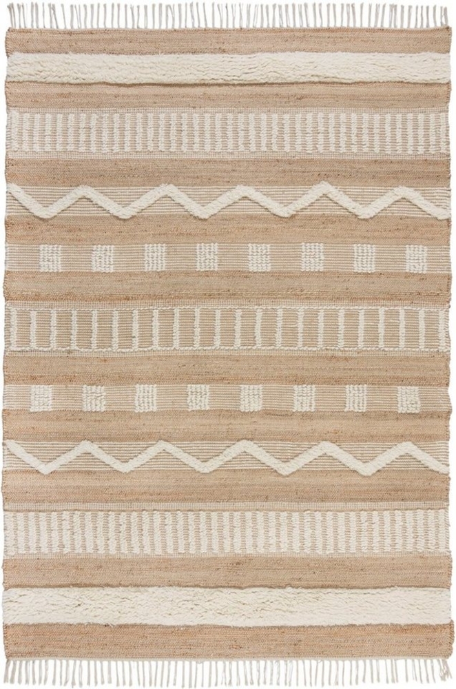 FLAIR RUGS Teppich Medina, rechteckig, Höhe: 12 mm, Boho-Look, aus Naturfasern wie Wolle & Jute Bild 1