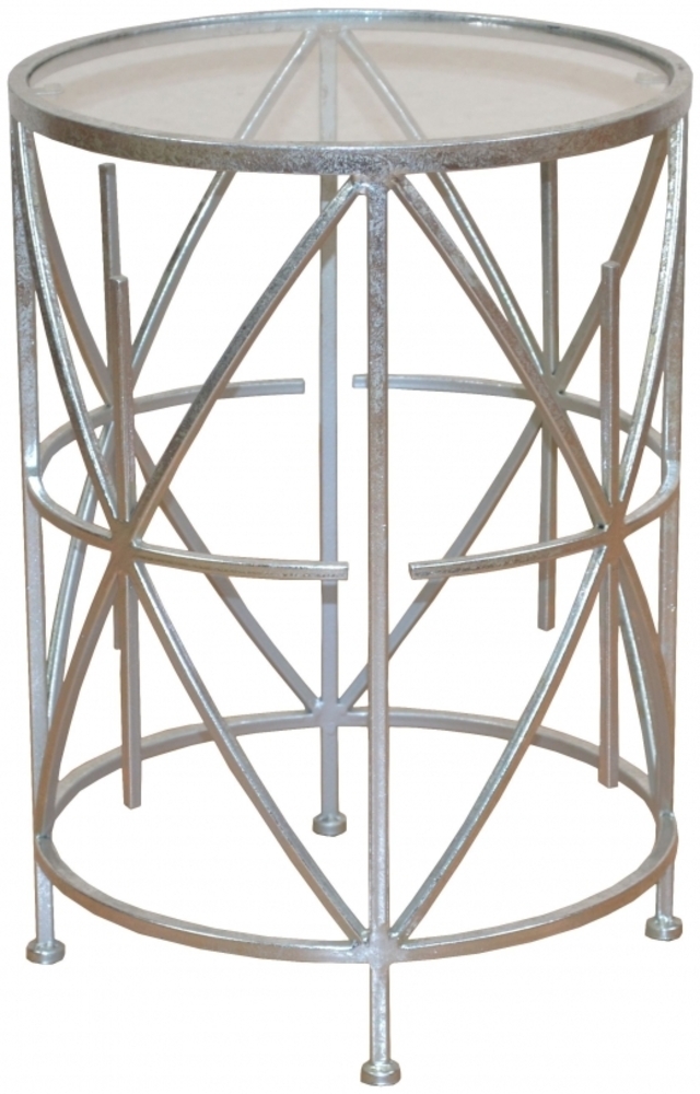 Metalltisch "Jonas" rund, silber Bild 1