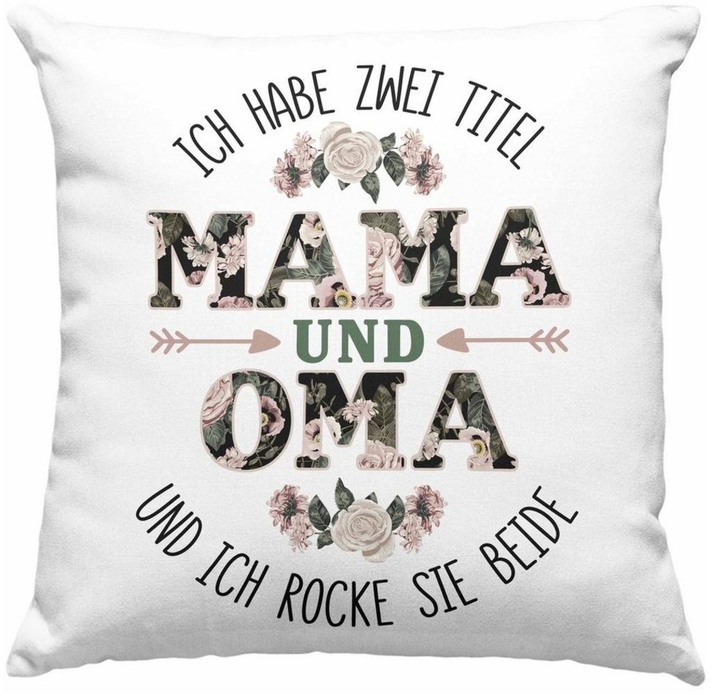 Trendation Dekokissen Trendation - Mama und Oma Kissen mit Füllung Geschenk für Oma Weihnach Bild 1