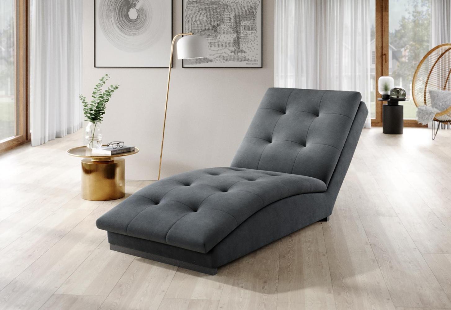 Wohnideebilder Doro Grau Chaiselongue CH-DOR-04VE Bild 1