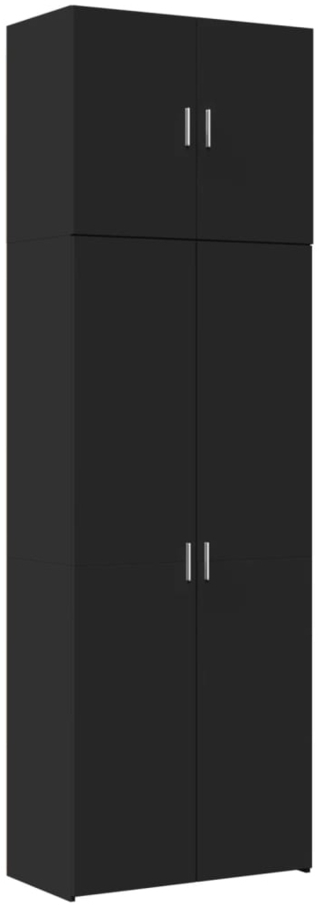 vidaXL Highboard Schwarz 80x42,5x249 cm Holzwerkstoff 3281365 Bild 1