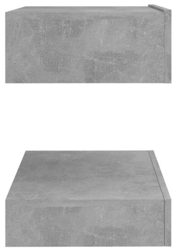TV-Schrank mit LED-Leuchten Betongrau 60x35 cm Bild 1