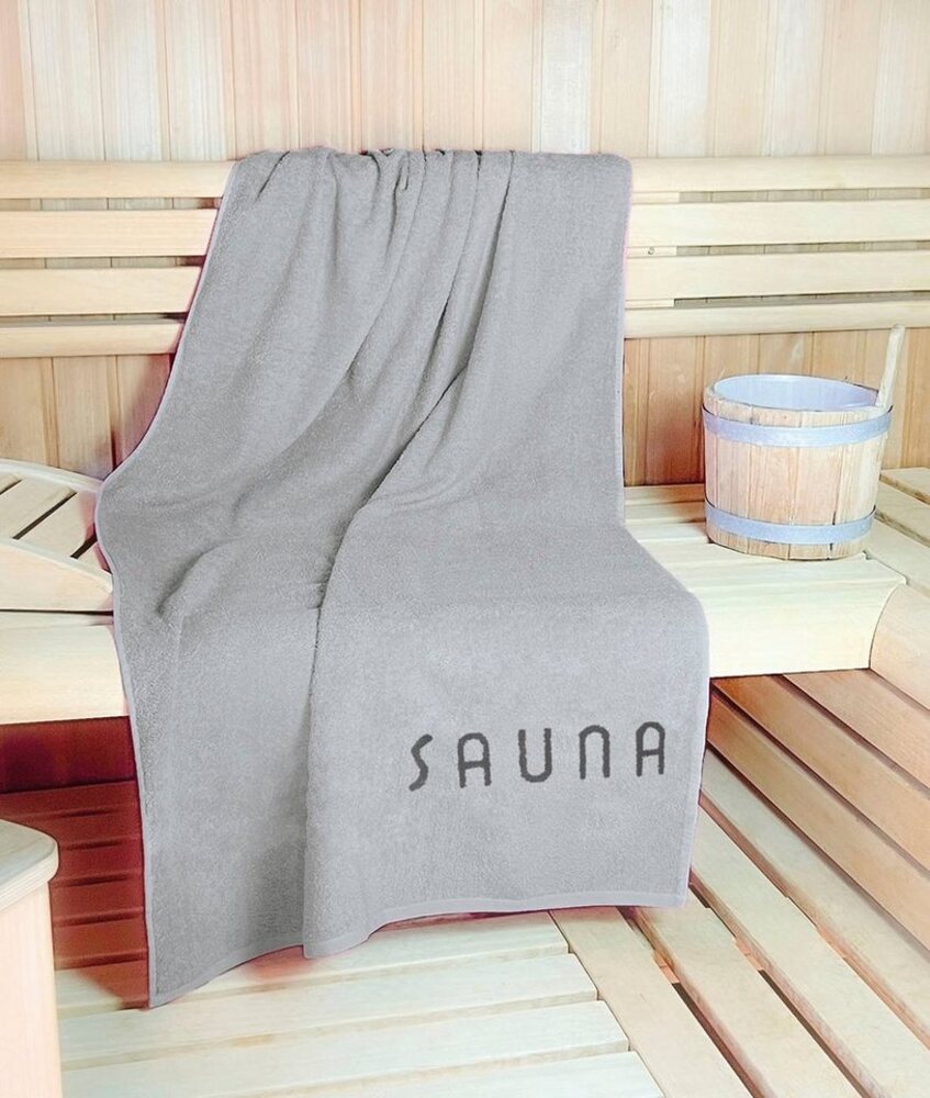 KiNZLER Saunatuch Wellness, Sauna - Größe 90/200 cm, Jacquard (1-St), leichte Qualität, verschiedenen Designs, auch als 2er Set Bild 1