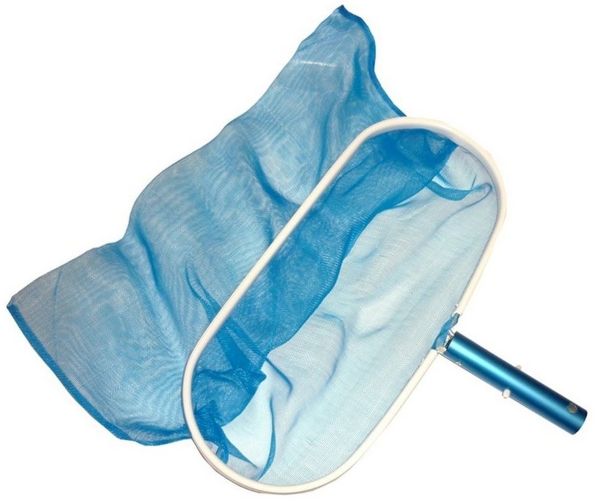 Bodenkescher mit Alu verstärkt Pool Reinigung Beckenboden Schwimmbad Kescher Bild 1