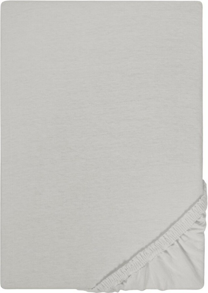 Castell Jersey-Stretch-Spannbetttuch 0077113, sturmgrau, 1x 90x190 cm - 100x200 cm Bild 1