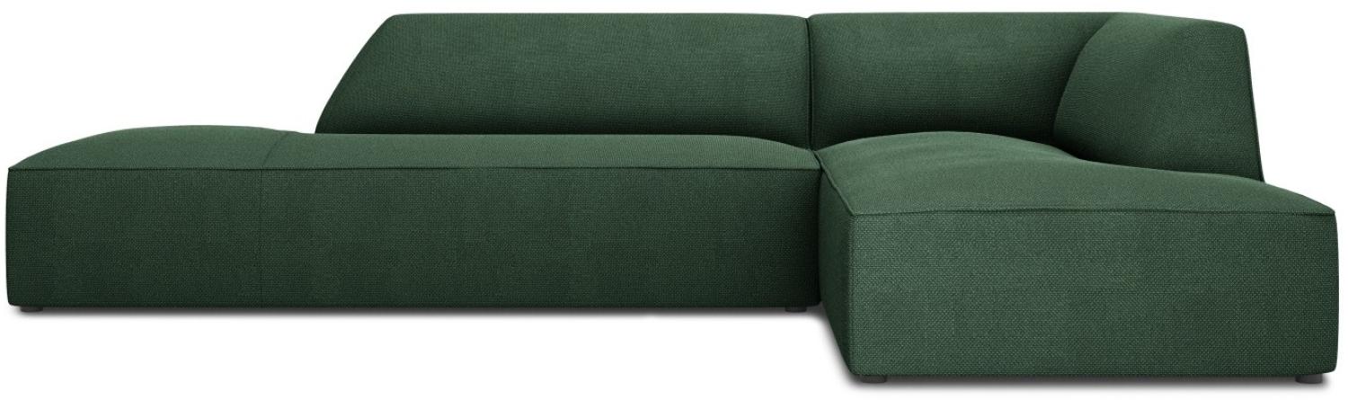 Micadoni 4-Sitzer Modular Ecke rechts Sofa Ruby | Bezug Green | Beinfarbe Black Plastic Bild 1