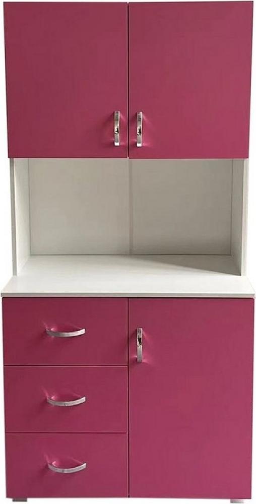 HTI-Living Kinderkleiderschrank Kinderzimmerschrank Pink Weiß (Stück, 1-St, 1 Schrank) Kleiderschrank Bücherregal 6 Regalfächer 3 Schubladen Bild 1