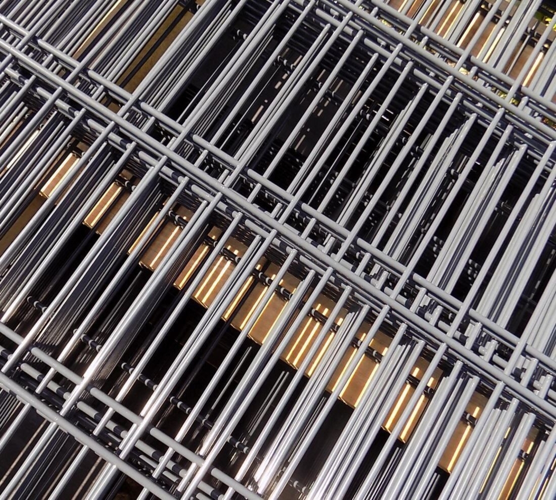 Doppelstabmattenzaun-Set / Mit Abdeckleisten / Anthrazit / 123cm hoch / 190m lang Stärke 6/5/6 Bild 1