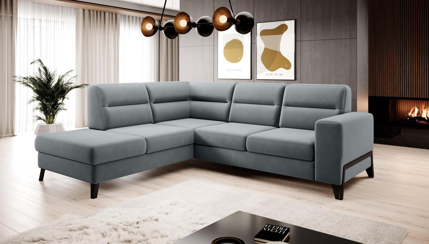 Wohnideebilder Cassara Grau Ecksofas & Eckcouches CO-CAS-LT-04VE Bild 1