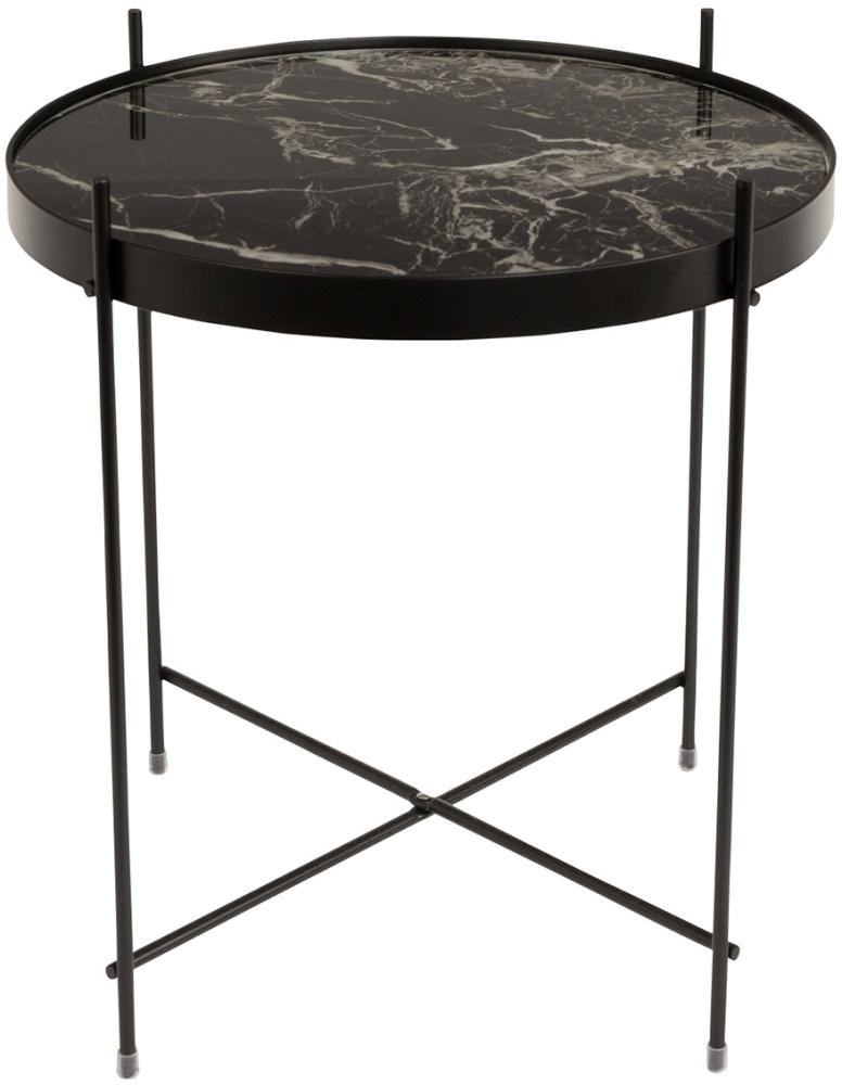 'Cupid Marble' Beistelltisch, schwarz Bild 1