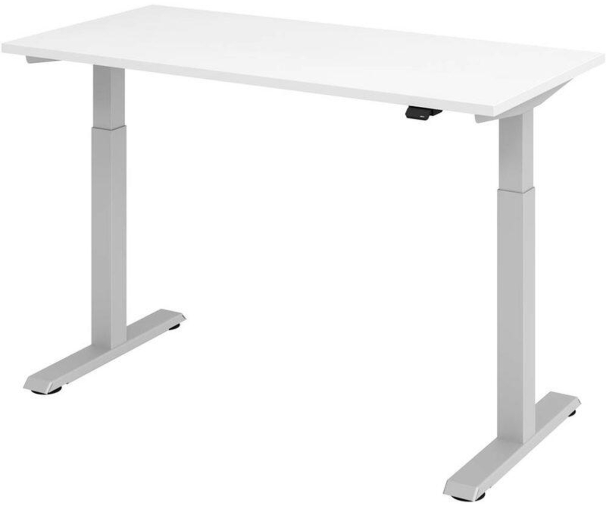 mcbuero. de Schreibtisch VXMST614/W/S 140x67cm weiß Bild 1