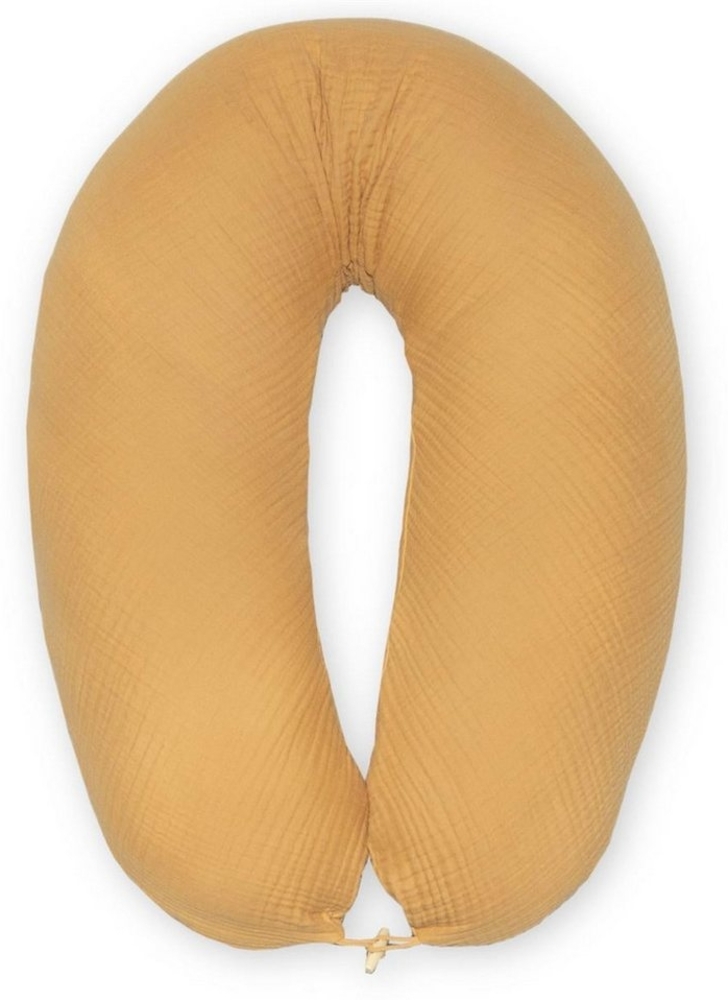 SEI Design Stillkissen Seitenschläferkissen XXL Babynest - Baby Erstausstattung Neugeborene, Schwangerschaftskissen 190x30 cm, Schwangerschaftskissen mit Bezug, Musselin Bezug 100% BIO Baumwolle, 100% Vegan Bild 1