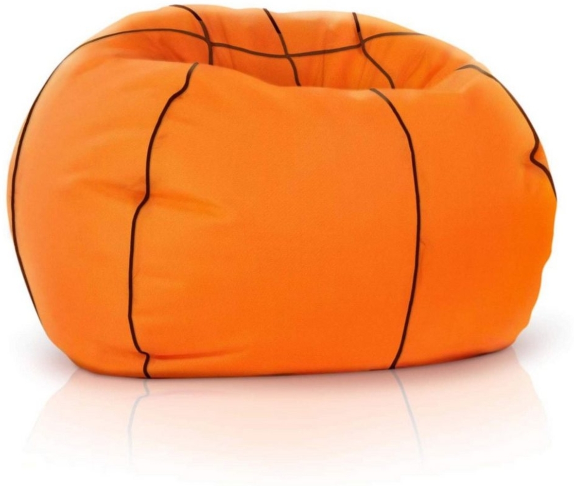 Green Bean Sitzsack Sport, Basketball Fußball Sitzsack fertig befüllt mit EPS Perlen - Orange Bild 1