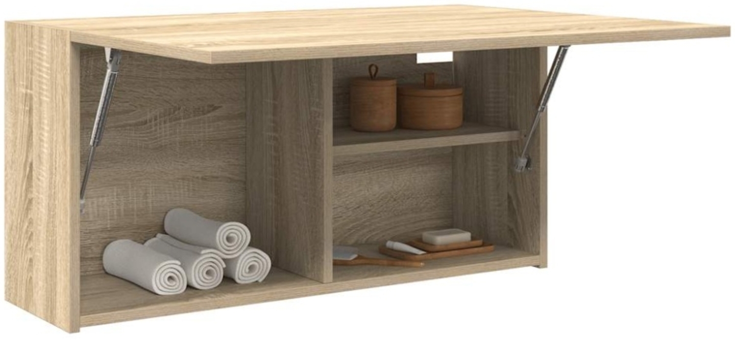 vidaXL Bad-Wandschrank Sonoma-Eiche 80x25x40 cm Holzwerkstoff 860087 Bild 1