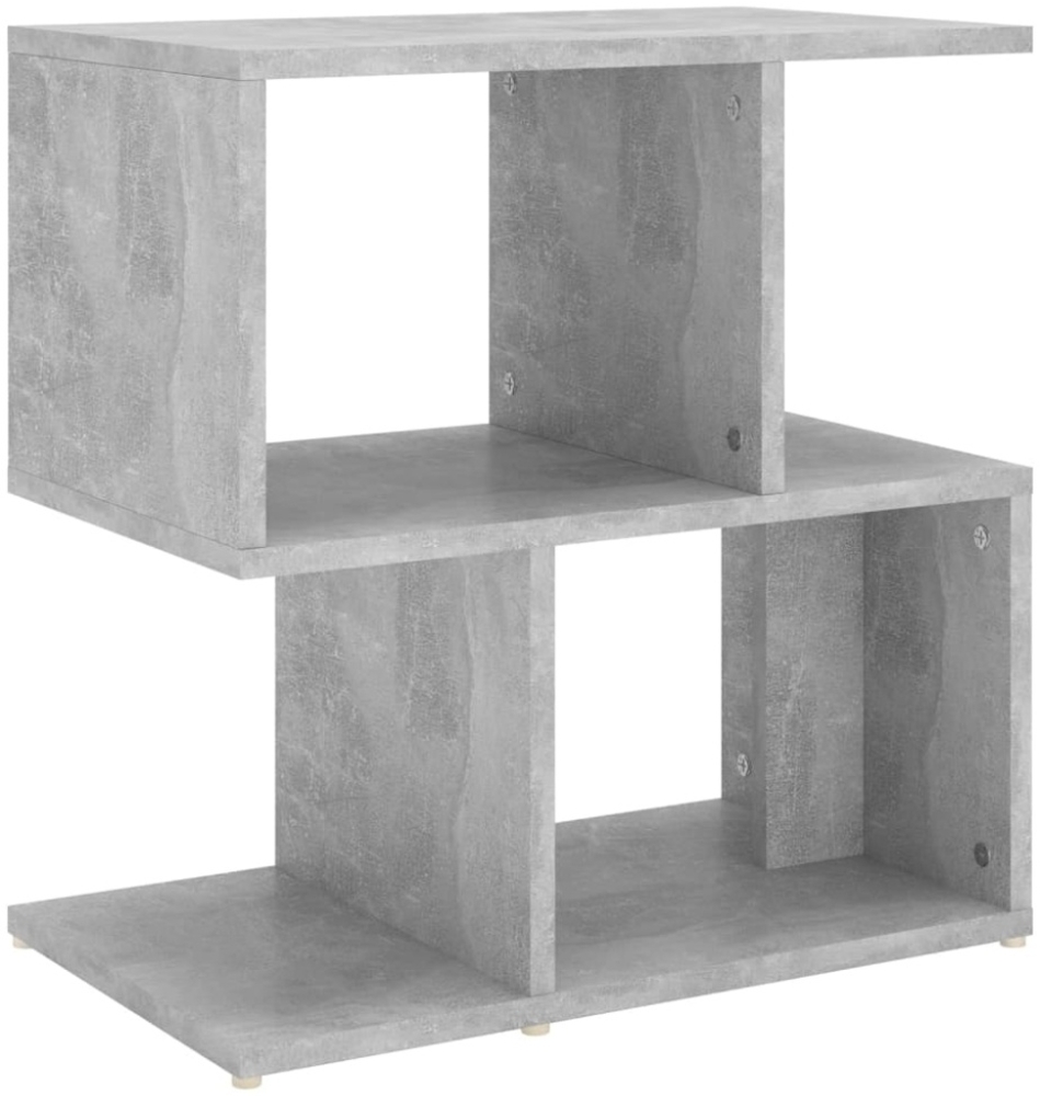vidaXL Nachttisch, Holzwerkstoff, 50 x 30 x 51,5 cm, Betongrau Bild 1