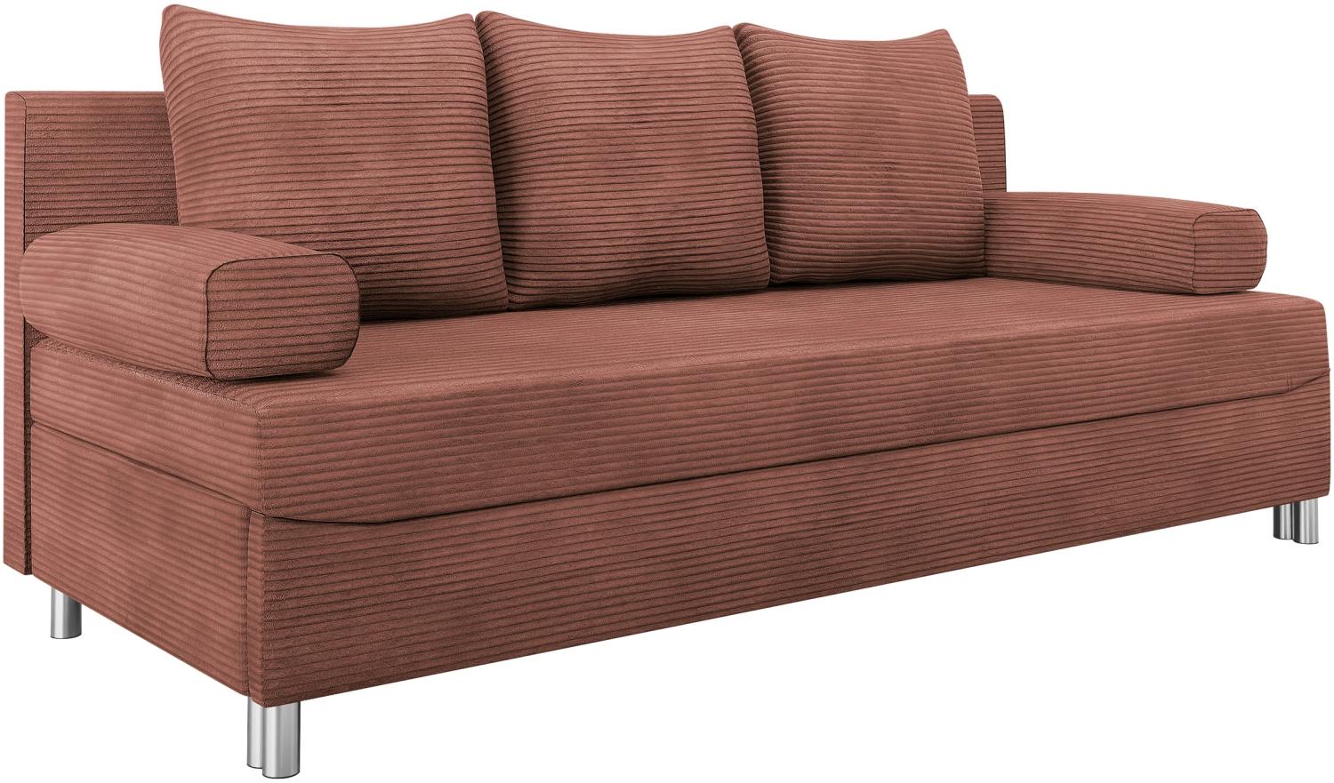 Schlafsofa Dover Cord (Sofa ohne Polsterhocker, Farbe: Poso 29) Bild 1