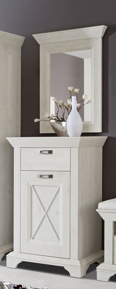 Flugarderobe "Kashmir" Garderobenset 2-teilig pinie weiß Landhaus-Stil Bild 1