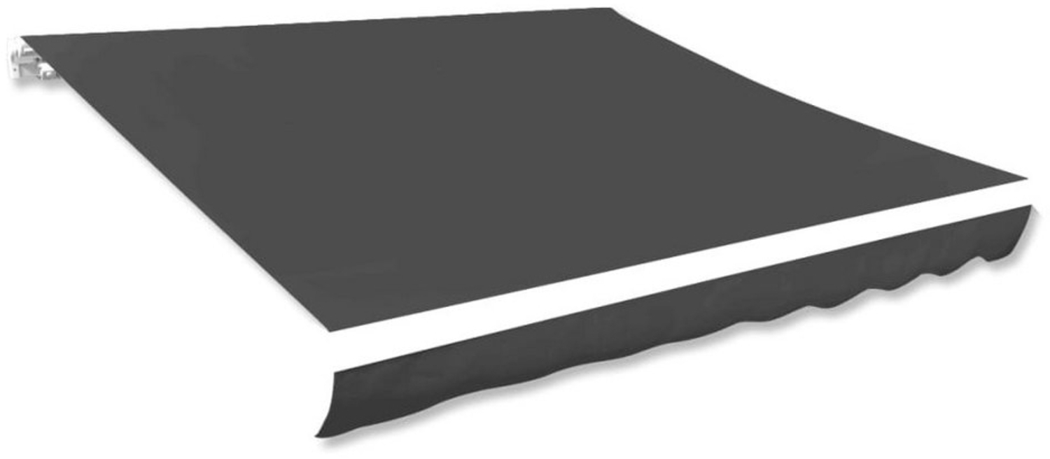 DOTMALL Markise Markisenbespannung Canvas Anthrazit 400x300 cm Bild 1