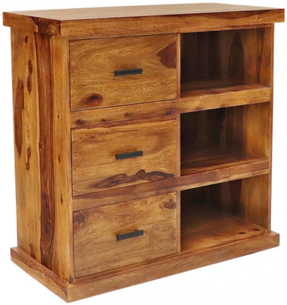 Kommode Rami 90x90x45 aus indischem Sheesham-Massivholz Bild 1
