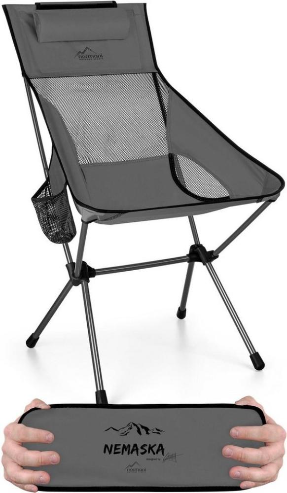 normani Campingstuhl Campingstuhl „Nemaska“, Ultraleichter XXL Outdoorstuhl Klappstuhl - Belastbarkeit: 150 kg Bild 1