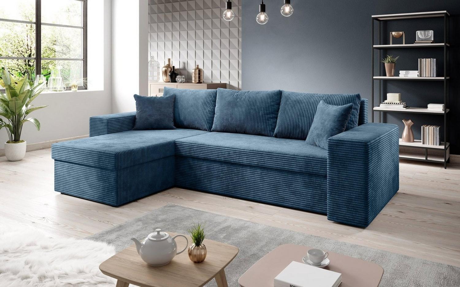 Luxusbetten24 Schlafsofa Designer Sofa Denver, mit Stauraum und Schlaffunktion Bild 1