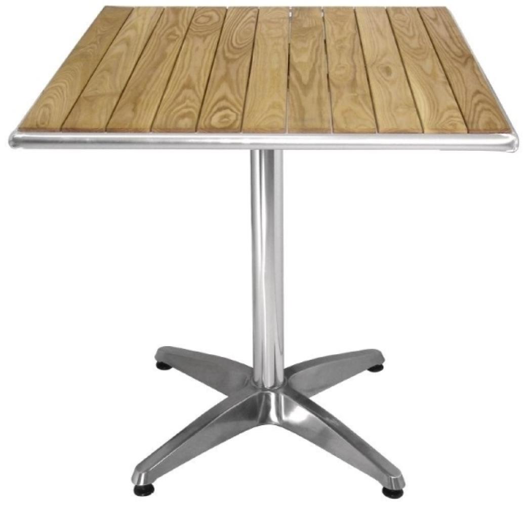 Bolero Tisch Eschenholzplatte Quadratisch 60Cm, 1 Bein Bild 1