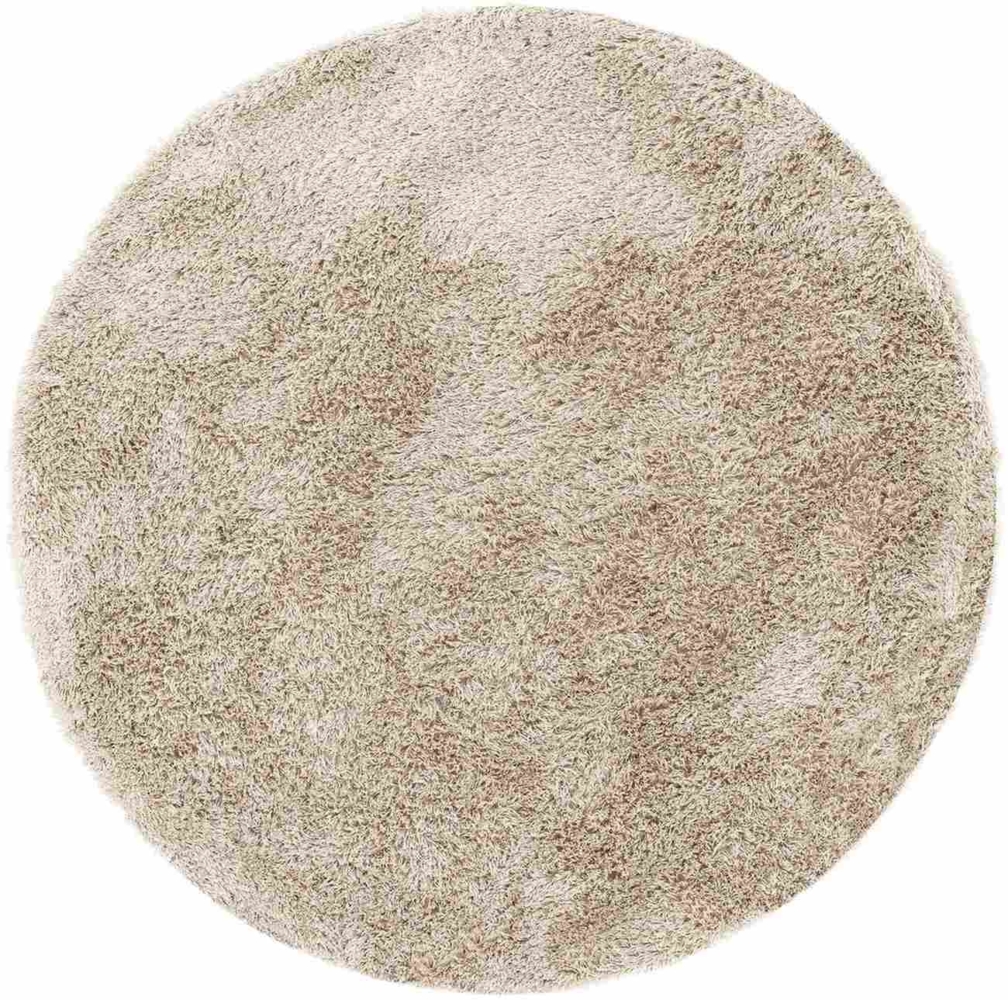 Teppich Crown aus Stoff Rund Ø 250 cm, Beige Bild 1