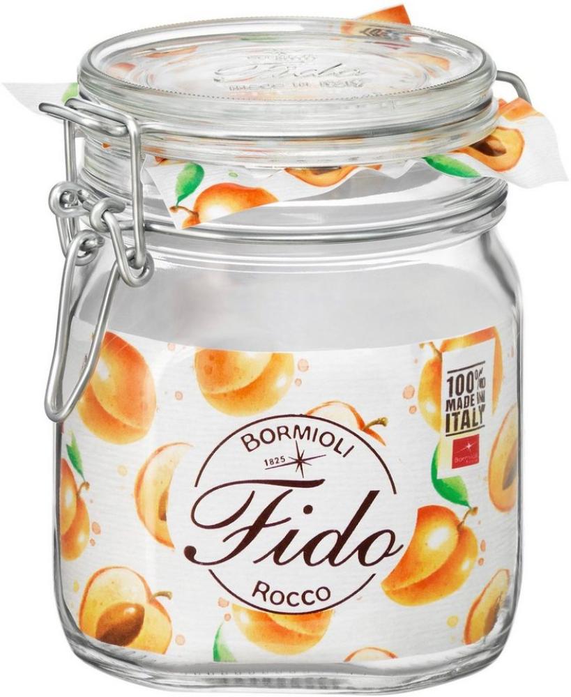 Lebensmittelbehälter Bormioli Rocco Fido Durchsichtig Glas (75 cl) (6 Stück) Bild 1