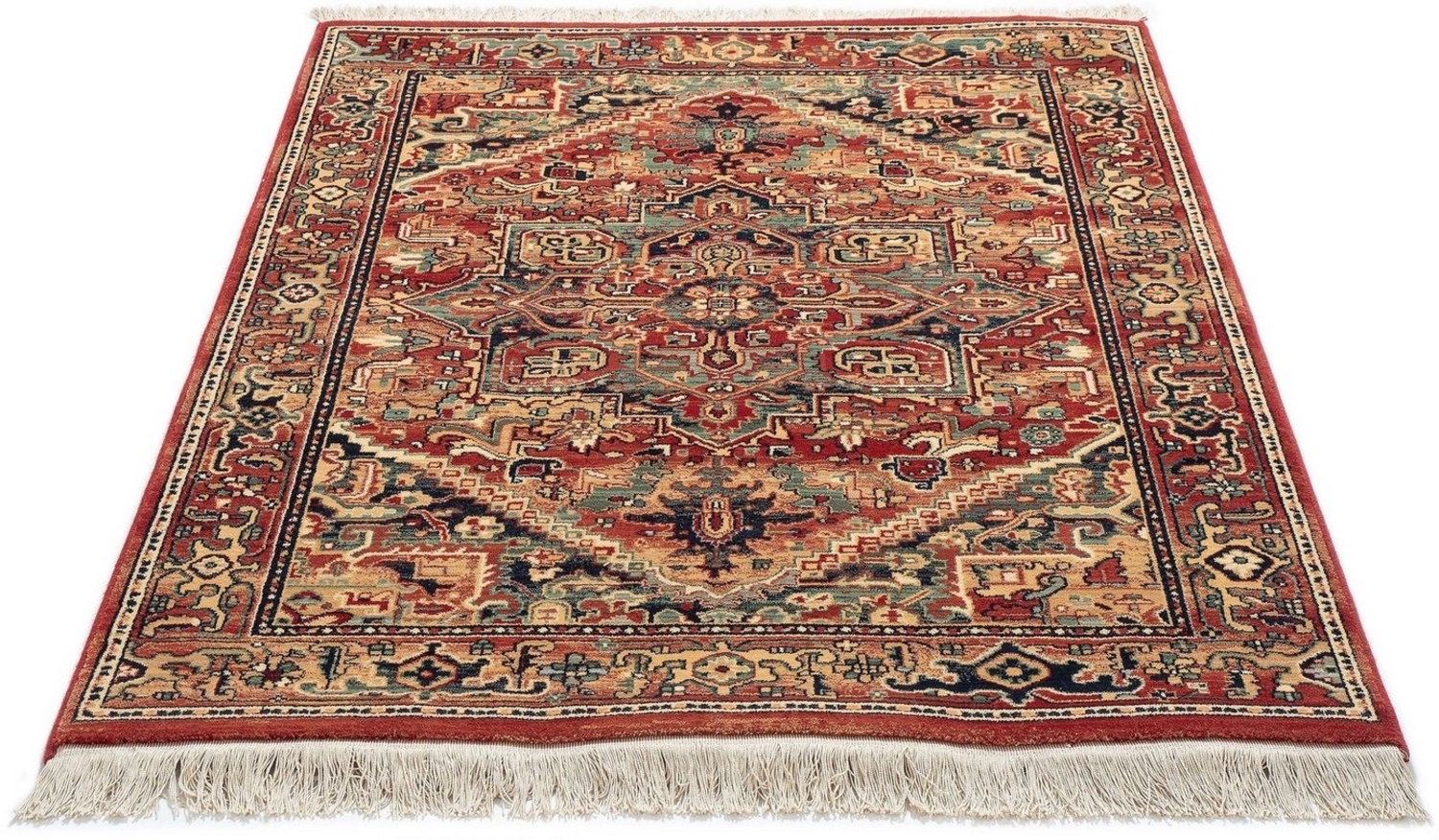 THEKO Wollteppich Saharna 2886, rechteckig, Höhe: 10 mm, reine Wolle, Orient-Optik, mit Fransen Bild 1