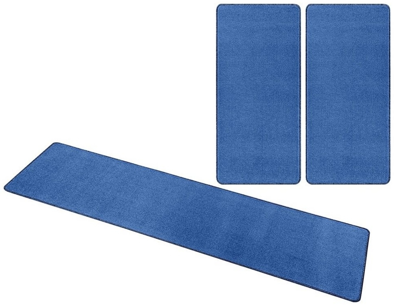 HANSE Home Teppich Bettumrandung Nasty Floor Bettvorleger Set blau, Bettumrandung, Höhe: 8.5 mm Bild 1