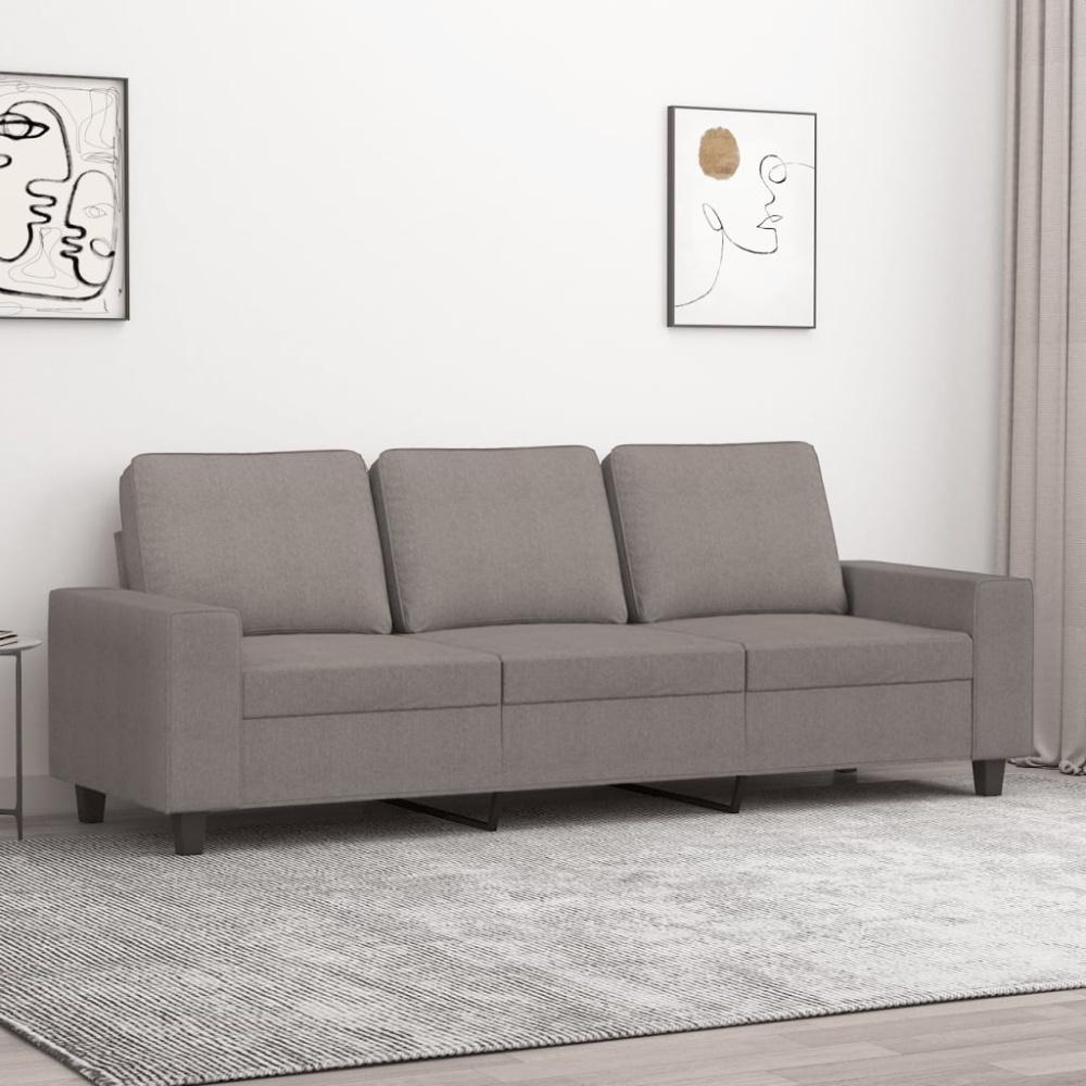 vidaXL 3-Sitzer-Sofa Taupe 180 cm Stoff 359406 Bild 1