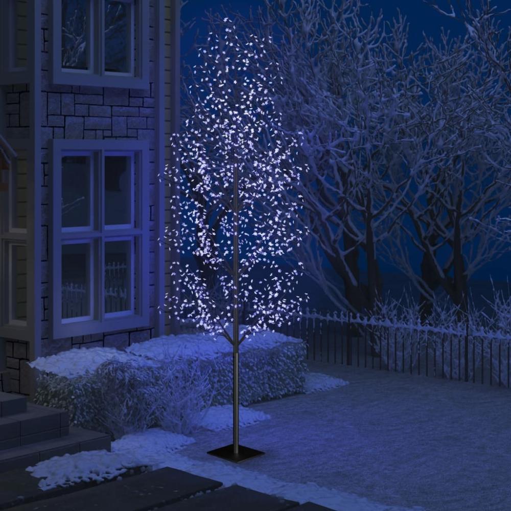 vidaXL Weihnachtsbaum 1200 LEDs Blaues Licht Kirschblüten 400 cm 51276 Bild 1