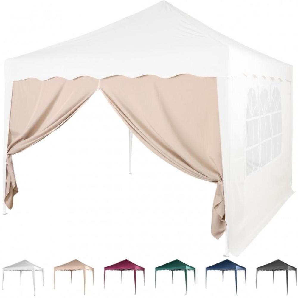 INSTENT® Basic Seitenwand/Seitenteil für Pavillon 3x3m mit Fenster oder Reißverschluss, wasserabweisend und atmungsaktiv, Farbwahl, für Festzelt, Partyzelt Bild 1