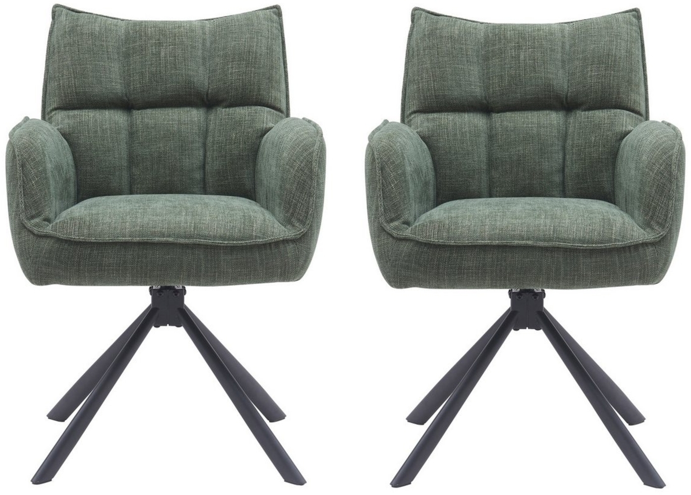 freiraum Armlehnstuhl Marilla (2er-Set), (2er-Set) Federkern, Drehfunktion, waldgürn - 59 x 86 x 65 (BxHxT) Bild 1