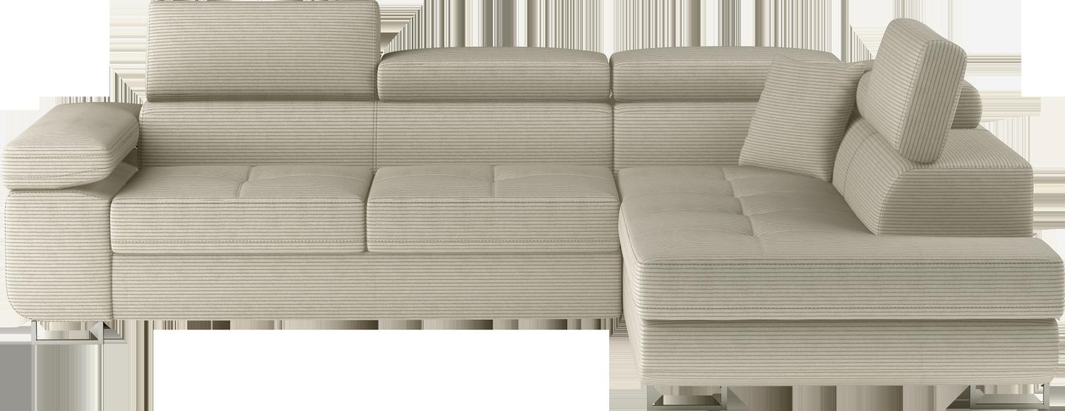 Anton, Ecksofa, Eckcouch, Beige Bild 1