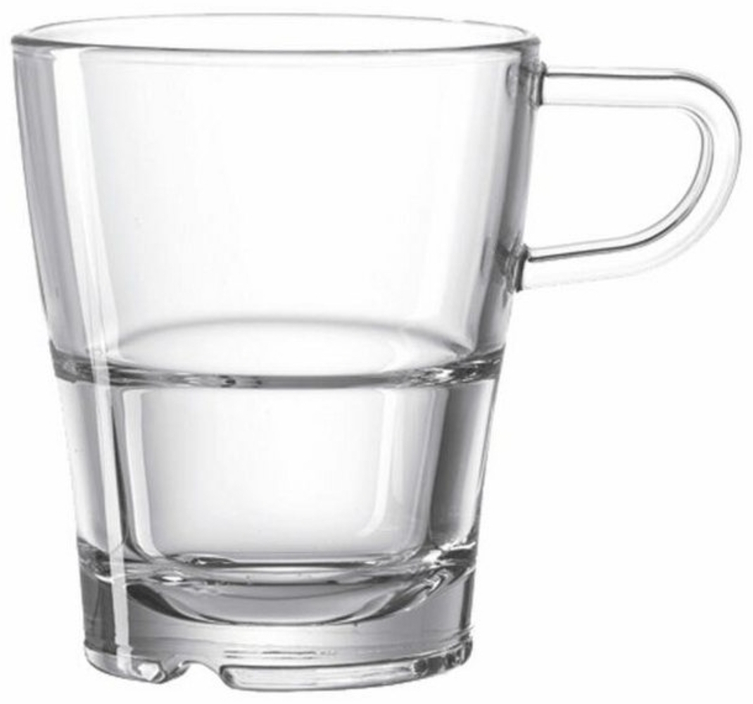 Leonardo Senso Henkeltasse, Kaffeetasse, Kaffee Becher, Kaffeebecher, Glas, 170 ml, 24013 Bild 1