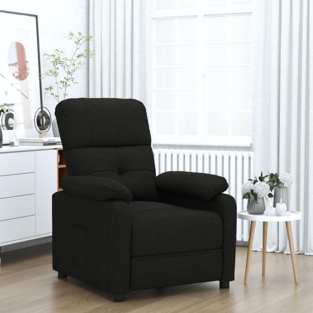 vidaXL Relaxsessel Schwarz Stoff 348277 Bild 1