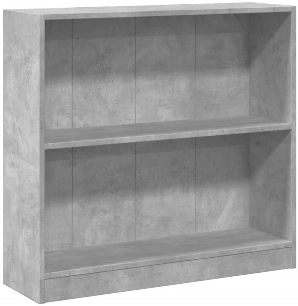 vidaXL Bücherregal Betongrau 80x24x75 cm Holzwerkstoff 800895 Bild 1