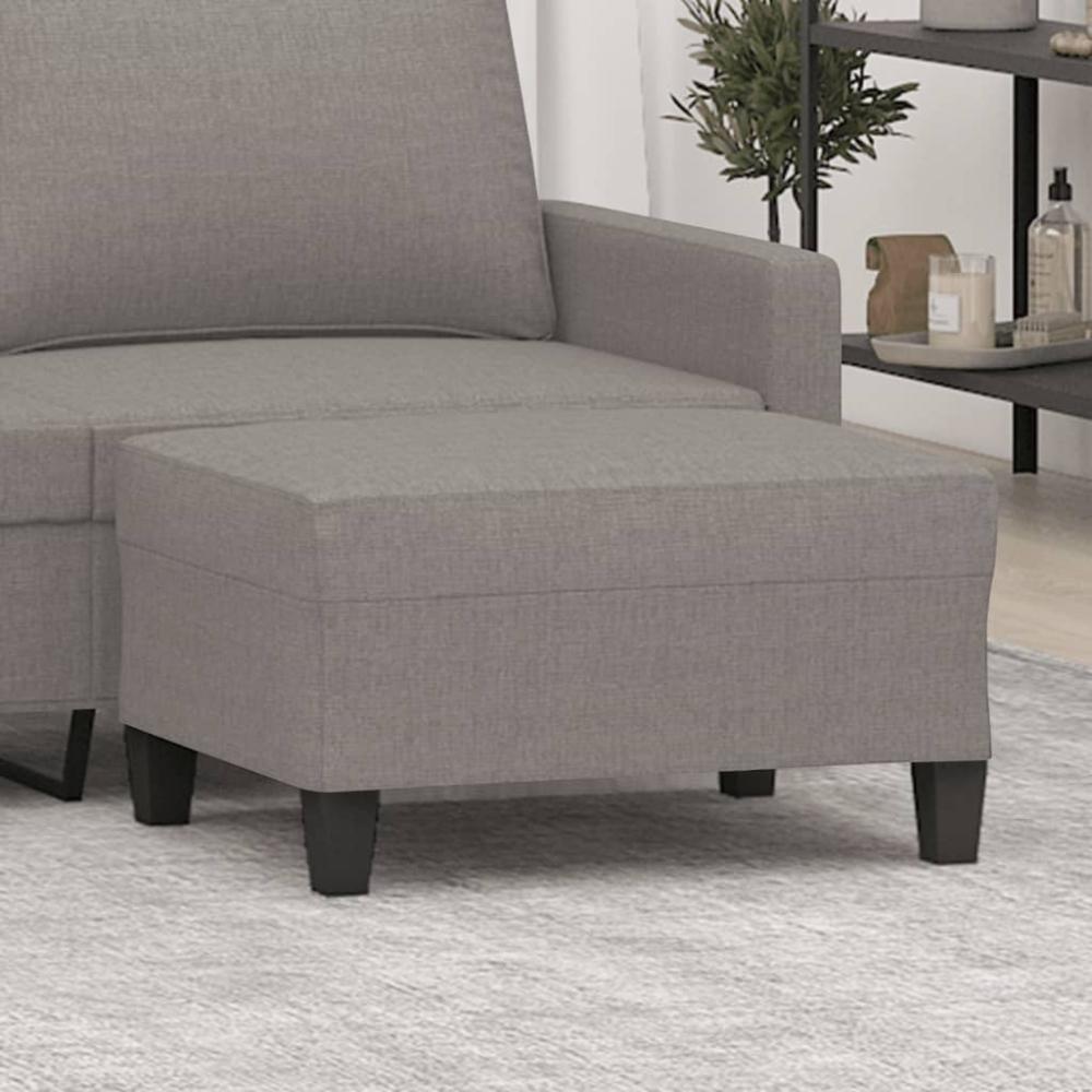 vidaXL Fußhocker Taupe 70x55x41 cm Stoff 349354 Bild 1