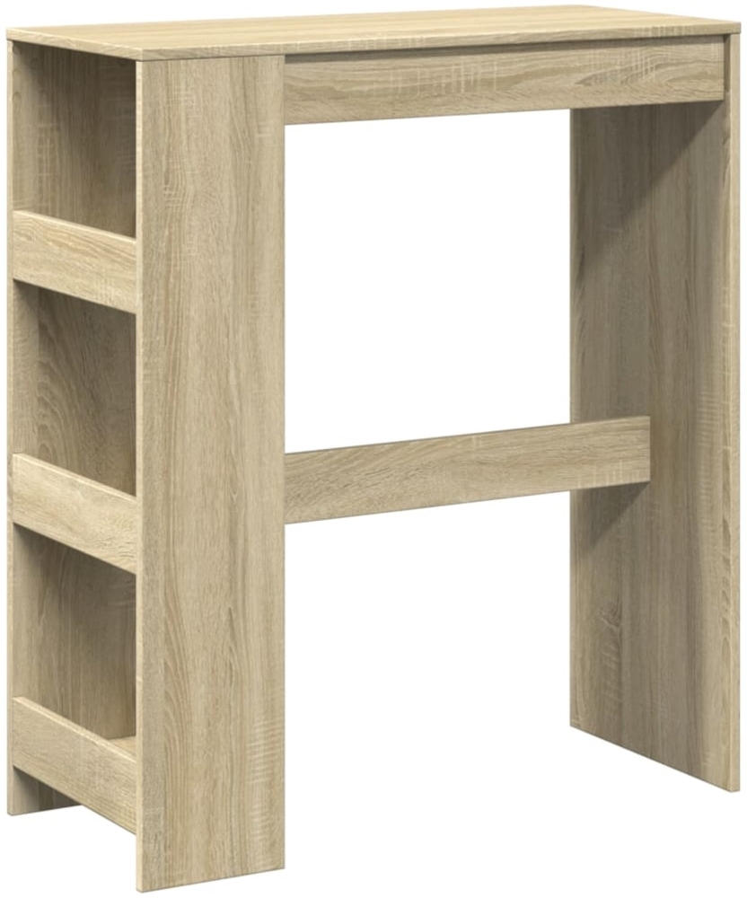 vidaXL Bartisch mit Regal Sonoma-Eiche 90x40x103,5 cm Holzwerkstoff 854375 Bild 1