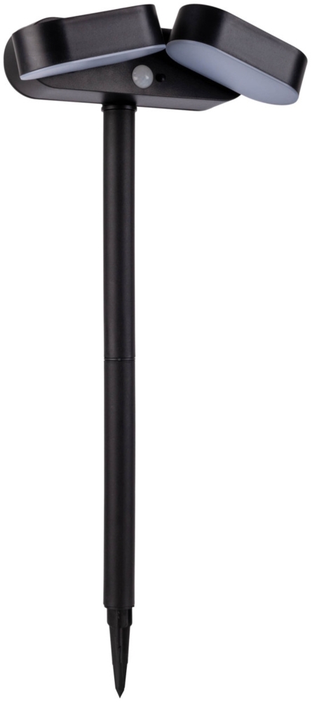 Light & More Solarleuchte Erdspieß mit Bewegungsmelder schwarz Bild 1