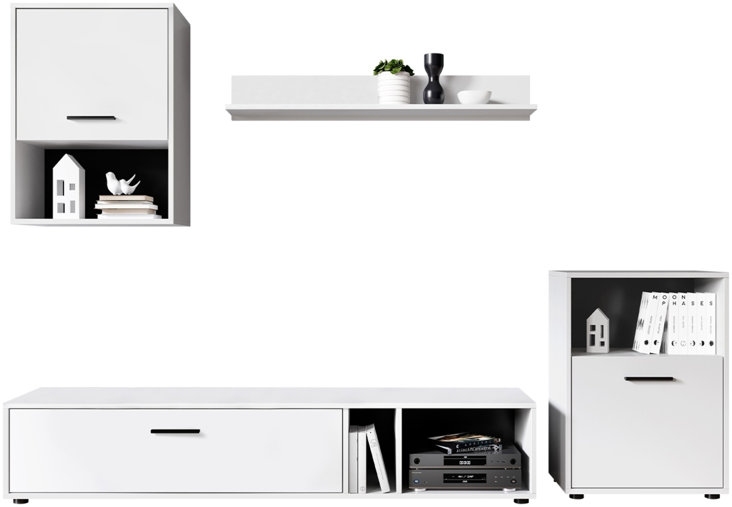 Wohnwand Brapko Weiß Bild 1