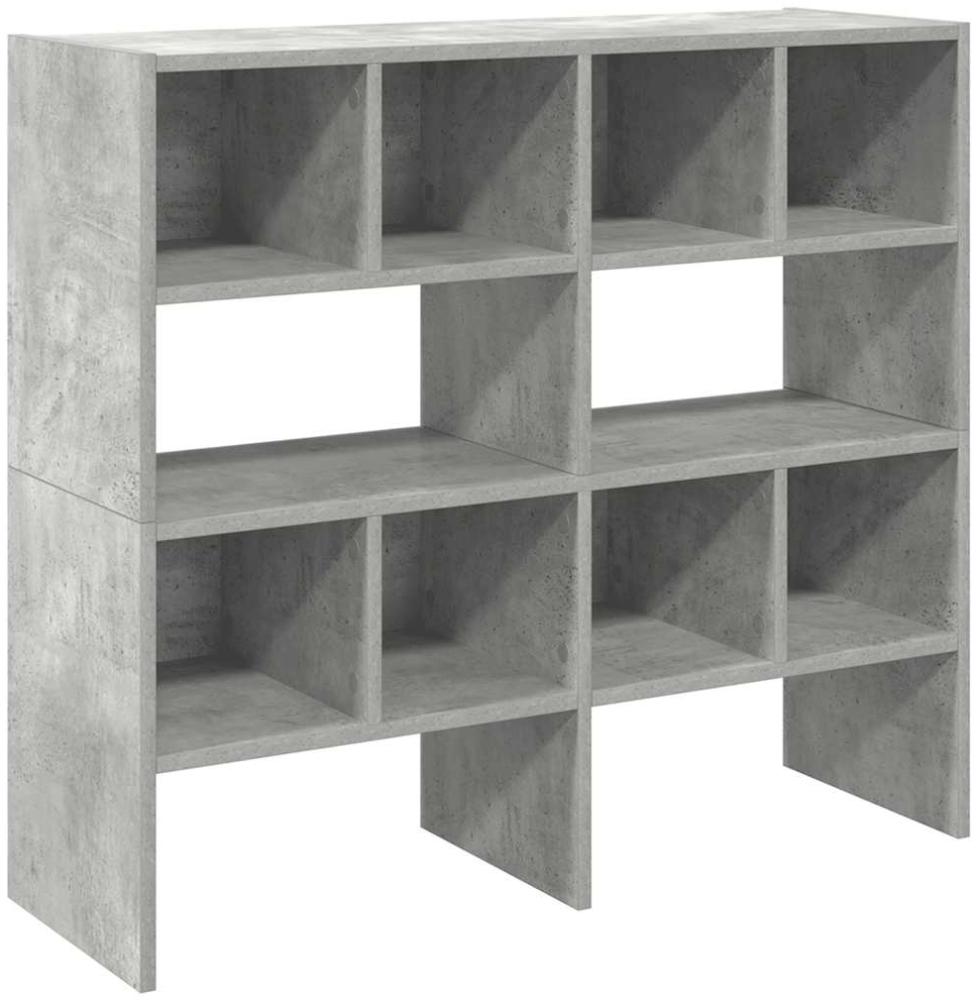 vidaXL Schuhregale 2 Stk. Stapelbar Betongrau 89,5x30x40 cm 858846 Bild 1