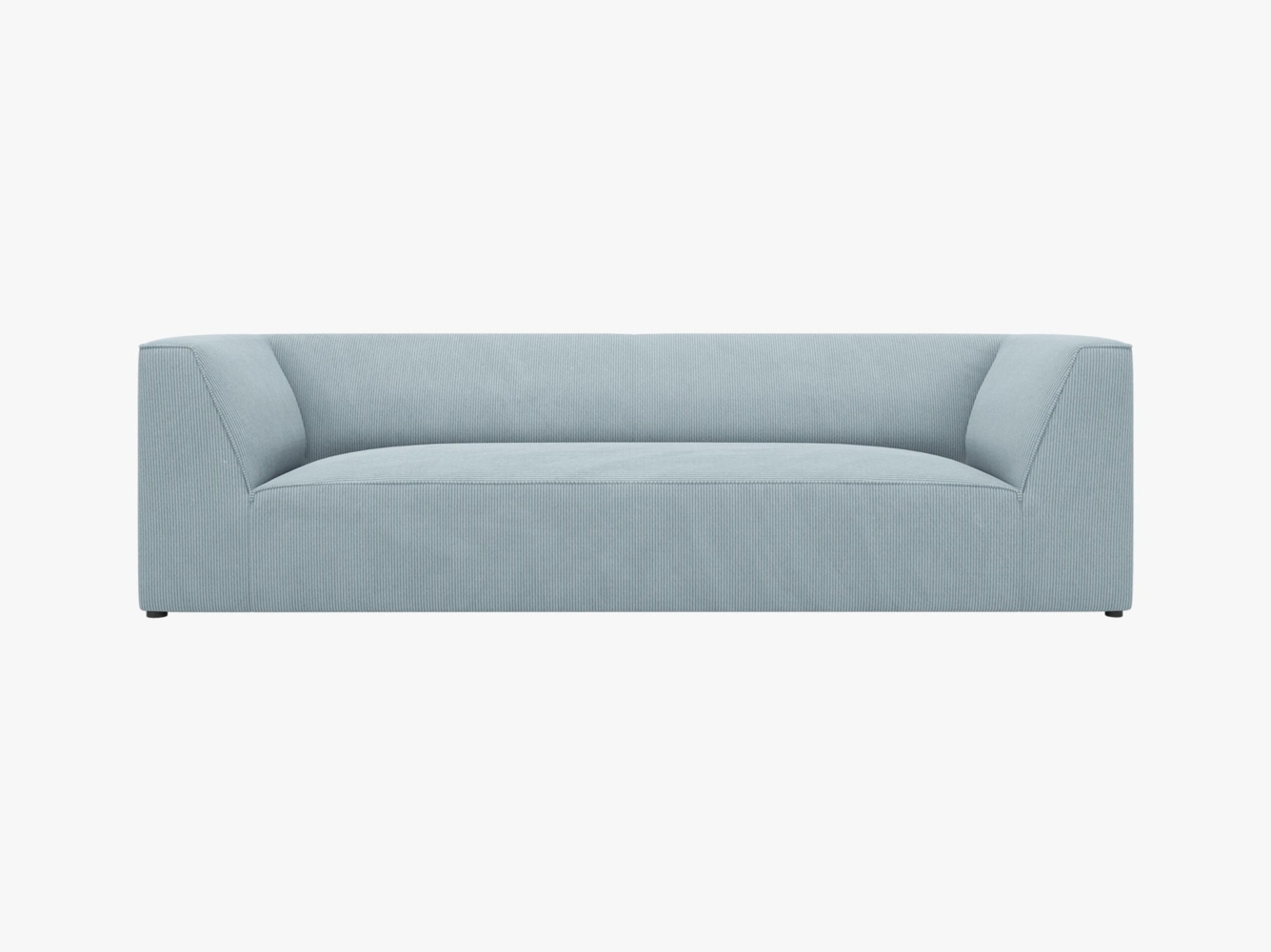 Micadoni Sofa Ruby 3-Sitzer Kord Scala Hellblau Bild 1