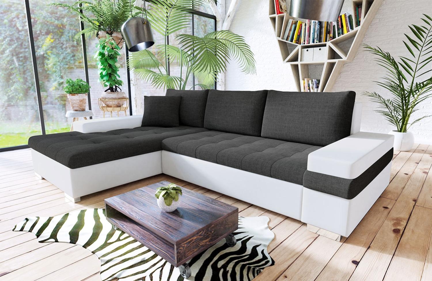 Ecksofa Bangkok Mini, Farbe: Soft 017 + Lux 06 Bild 1