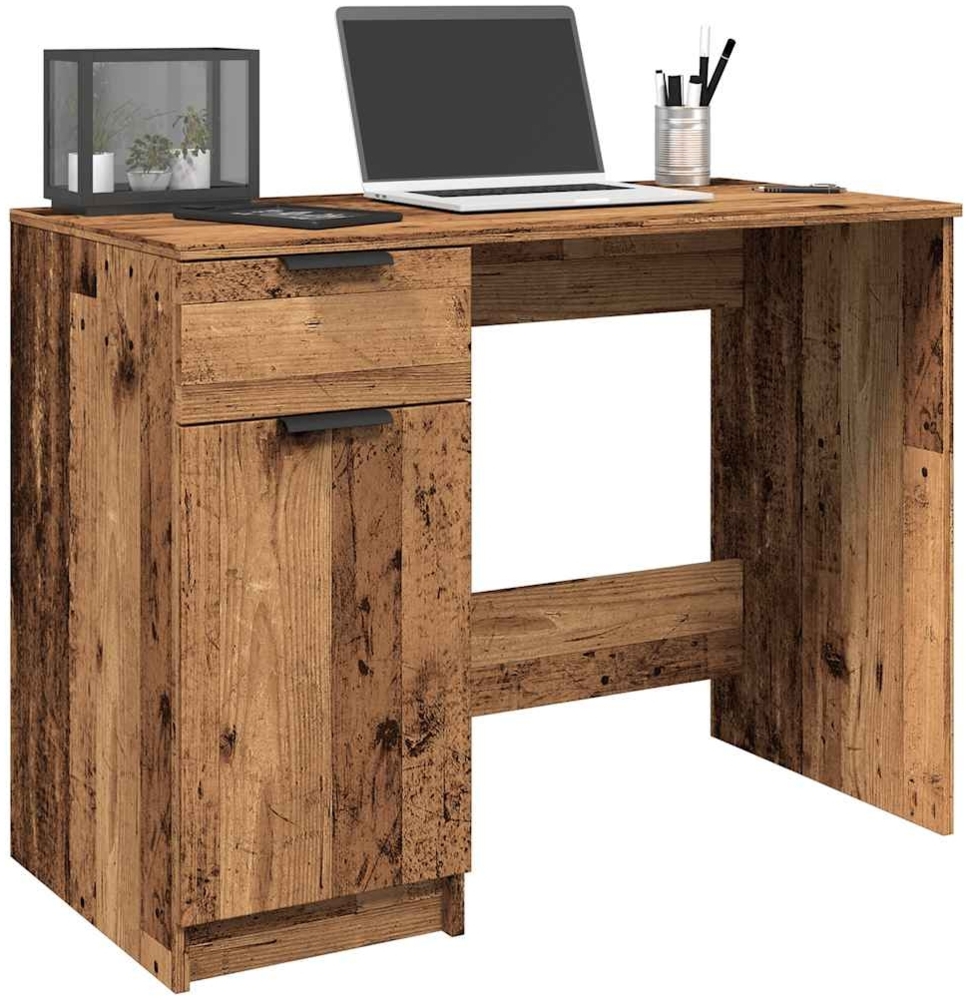 vidaXL Schreibtisch Altholz-Optik 100x50x75 cm Holzwerkstoff 856995 Bild 1