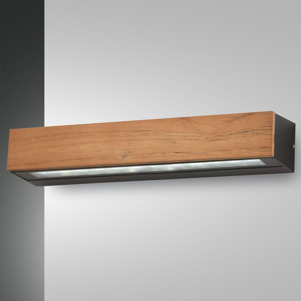 Fabas Luce 3680-29-165 LED Wandleuchte Hazel 38cm teakholz 3000K IP65 Bild 1