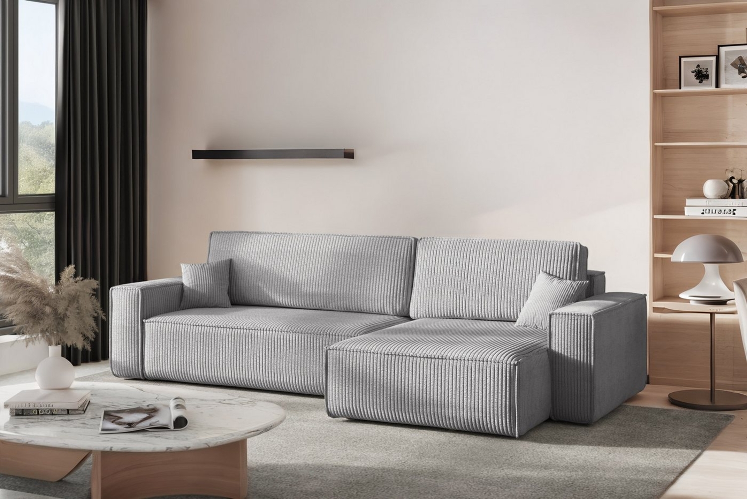 Kaiser Möbel Ecksofa mit schlaffunktion und bettkasten, Eckcouch BEST XL stoff Poso, Mit Bettfunktion und Bettzeugfach Bild 1