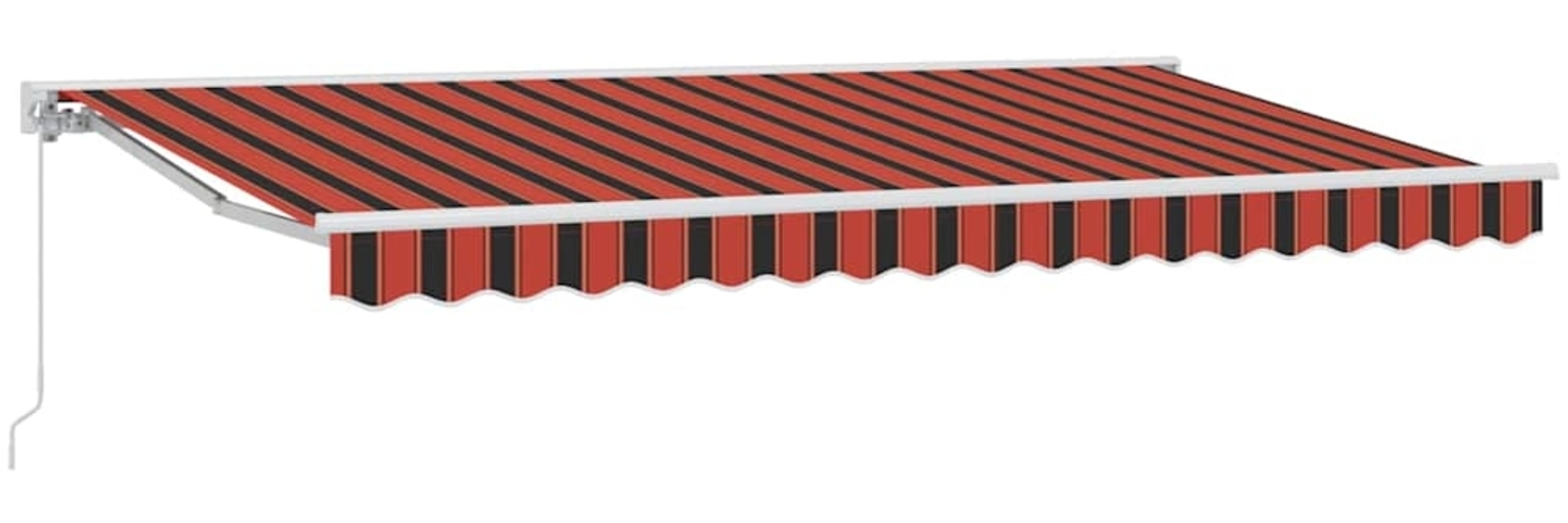 vidaXL Einziehbare Markise Bunt gestreift 350x200 cm Stoff 3329661 Bild 1